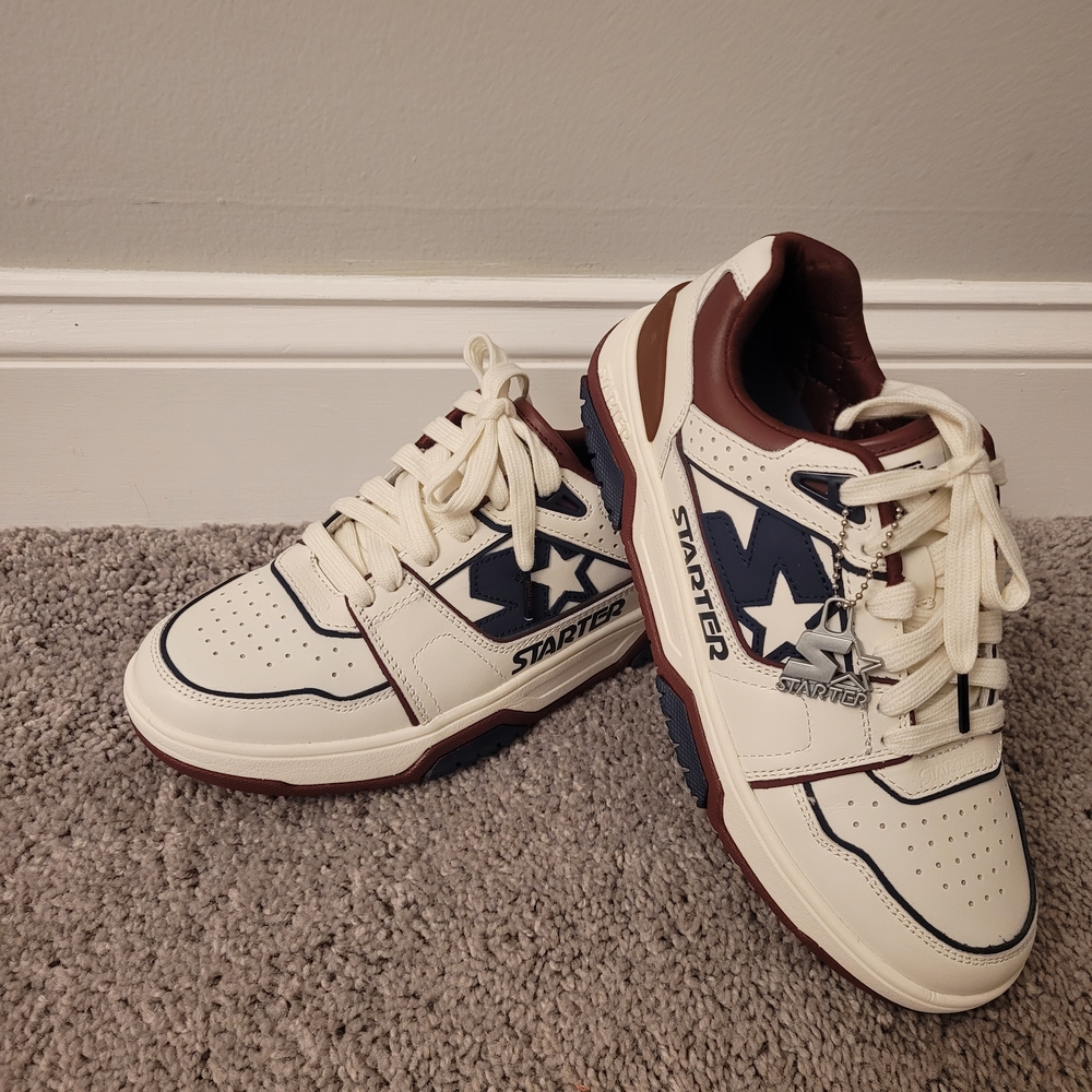 Starter Men's Cream and Brown Sneakers